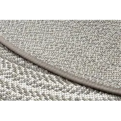 Round Rope Sisal Flat Rug 120cm Beige