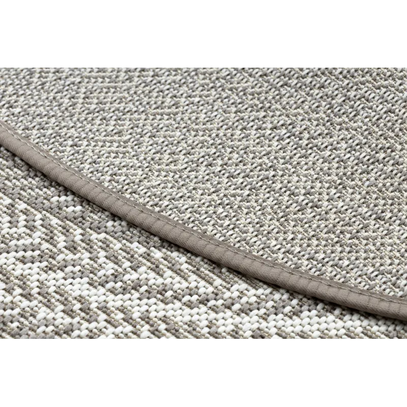 Round Rope Sisal Flat Rug 120cm Beige