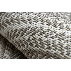 Round Rope Sisal Flat Rug 120cm Beige