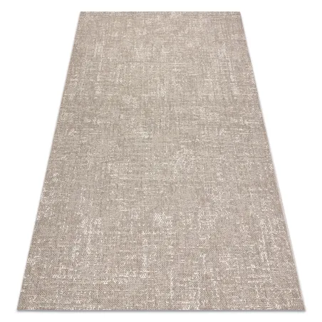 Beige vintage jute rug in Boho style, perfect for any interior