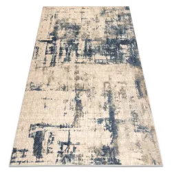 Wool rug NAIN Distressed vintage 7005/50955 beige / navy