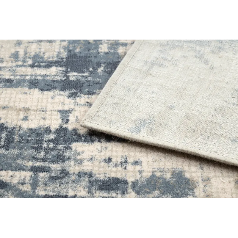 NAIN Wool Vintage Rug Beige Navy
