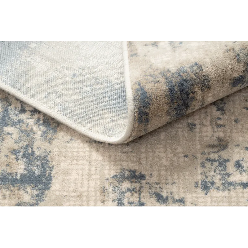 NAIN Wool Vintage Rug Beige Navy
