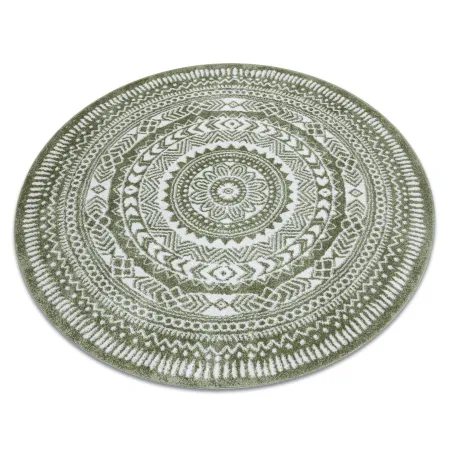 Green FUN Napkin rug, modern style, round shape