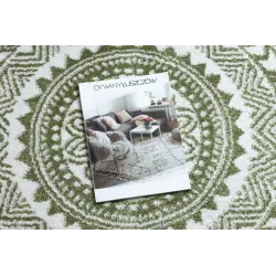 Modern green rug, perfect for living room or bedroom
