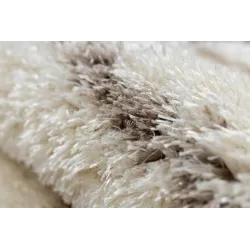 FLUFFY 2371 Round Striped Shaggy Rug