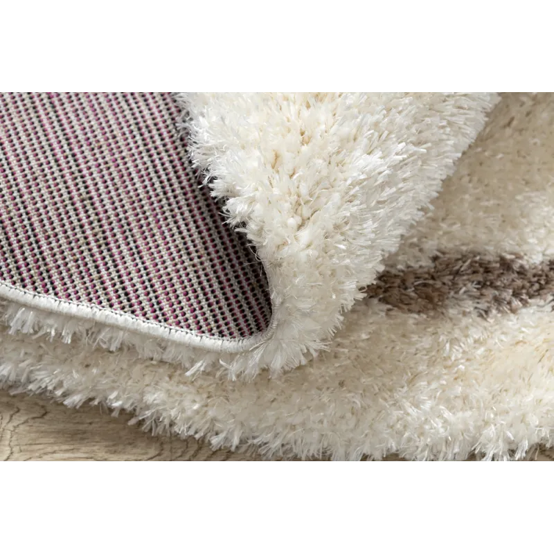 FLUFFY 2373 Round Trellis Shaggy Rug