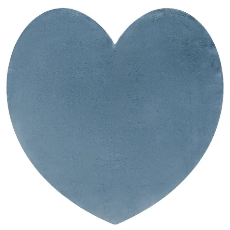 SHAPE 3105 Heart Shaggy Rug Blue