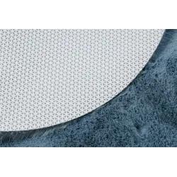 SHAPE 3105 Heart Shaggy Rug Blue