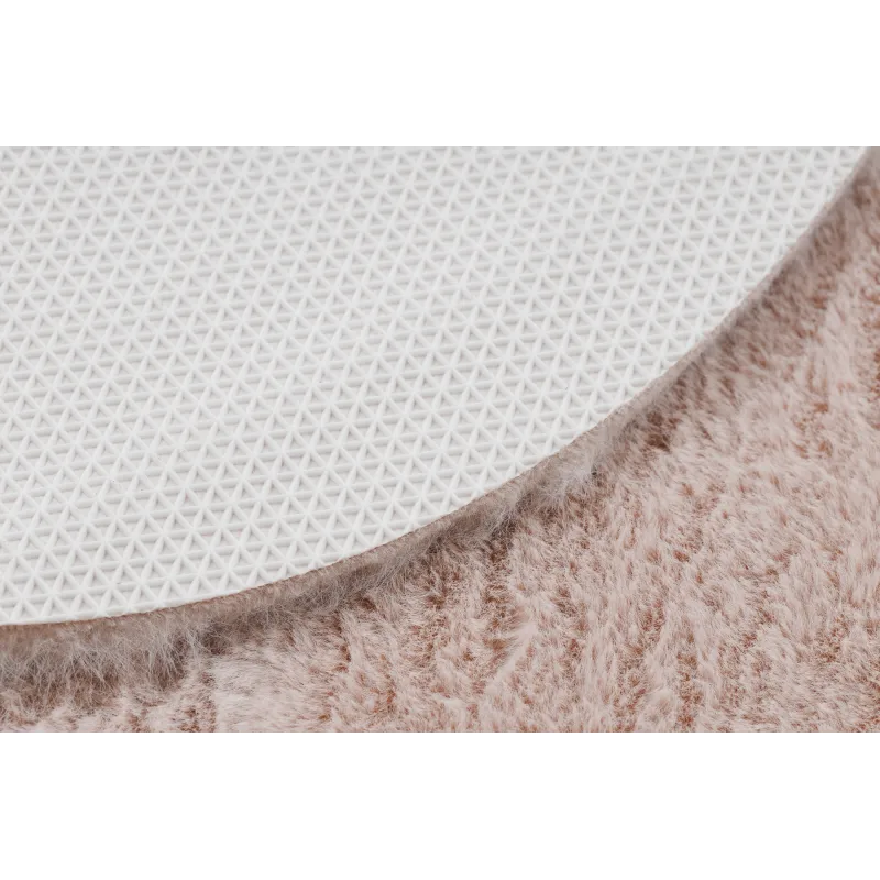 SHAPE 3105 Heart Shaggy Rug Blush Pink