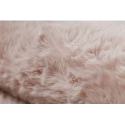 SHAPE 3105 Heart Shaggy Rug Blush Pink