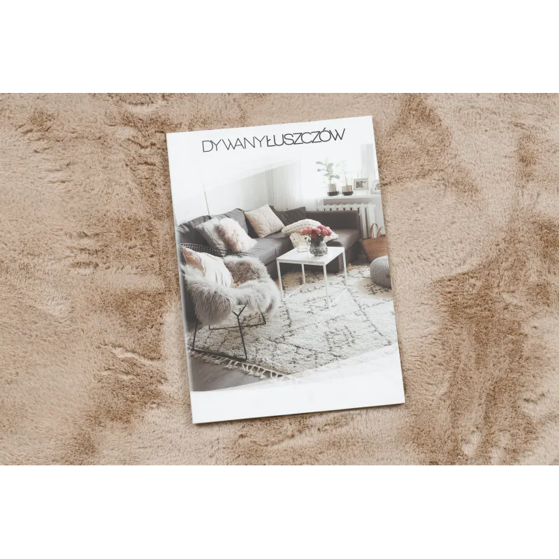 SHAPE 3105 Heart Shaggy Rug Beige