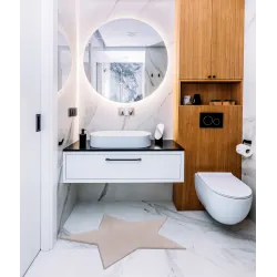 SHAPE 3148 Star Shaggy Rug Rose