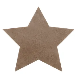 Rug SHAPE 3148 Star Shaggy - camel, beige plush, non-slip, washable