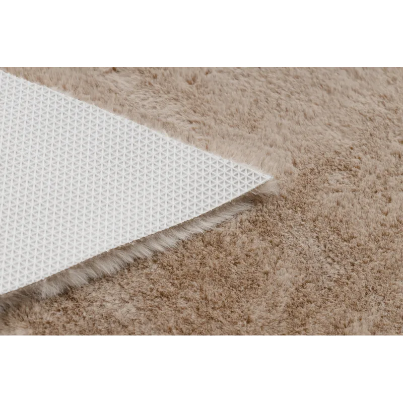 SHAPE 3148 Star Shaggy Rug Beige