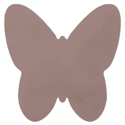 SHAPE 3150 Butterfly Shaggy rug - dusty rose plush, non-slip, washable