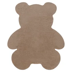 SHAPE 3146 Bear Shaggy Rug - camel, beige plush, non-slip, washable