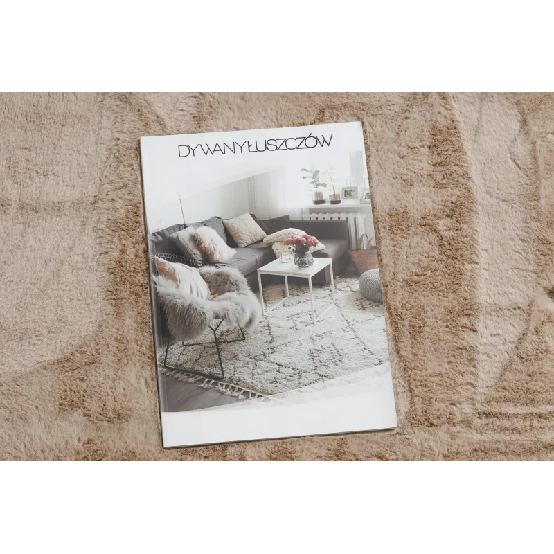 SHAPE 3146 Teddy Bear Shaggy Rug Beige