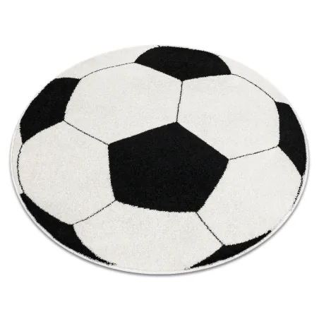 SILVER BALL round rug in black and white, modern carpet for interior design