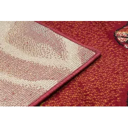 Morad TRIO Leaves & Flowers Rug Burgundy