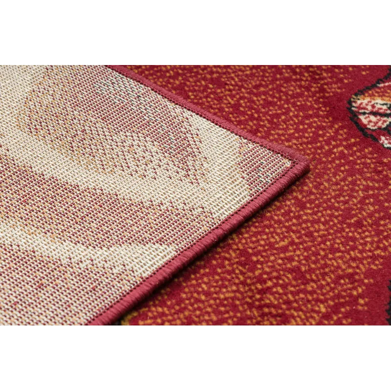 Morad TRIO Leaves & Flowers Rug Burgundy