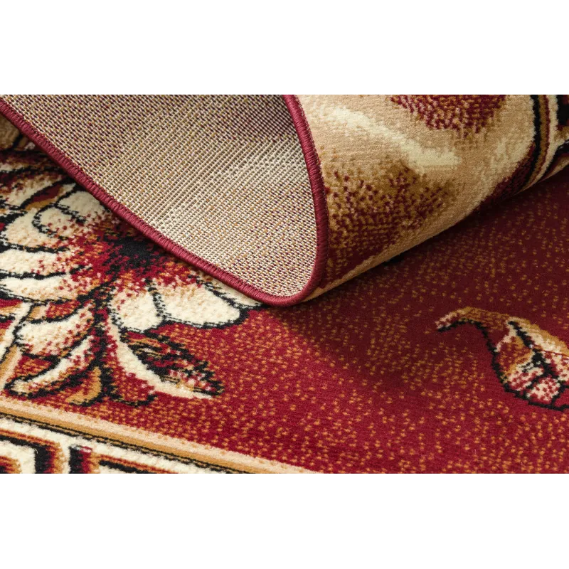 Morad TRIO Leaves & Flowers Rug Burgundy