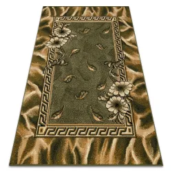 Morad TRIO Floral BCF Rug Olive Green