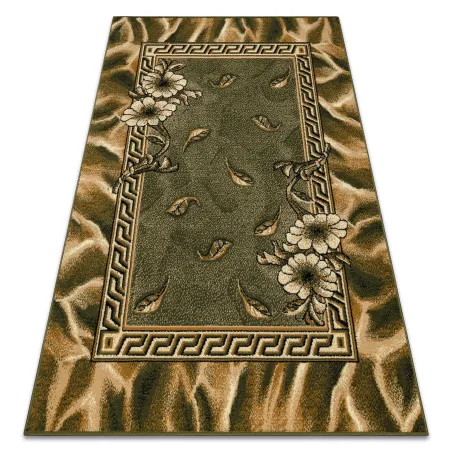 Morad TRIO Floral BCF Rug Olive Green