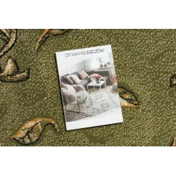Morad TRIO Floral BCF Rug Olive Green