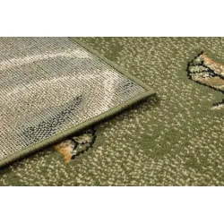 Morad TRIO Floral BCF Rug Olive Green