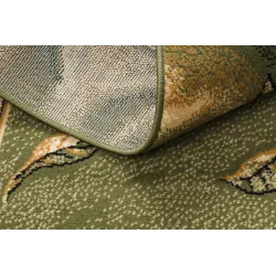 Morad TRIO Floral BCF Rug Olive Green