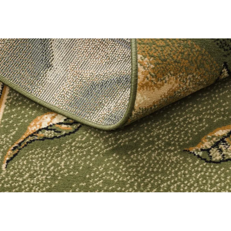 Morad TRIO Floral BCF Rug Olive Green