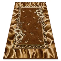 BCF MORAD TRIO Leaves, flowers classic rug - brown