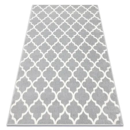 BCF Morad TRELIS Moroccan Clover Rug Light Grey