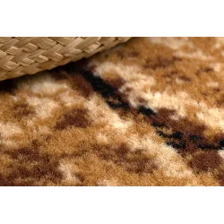 Morad Wood Beige Polypropylene Rug