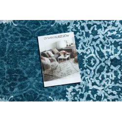 Stylish blue ANTIKA rug, perfect for washing and enhancing your living space