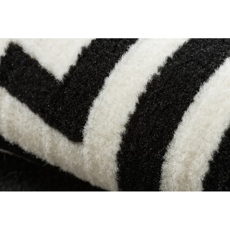 Morad Greek BCF Rug Black