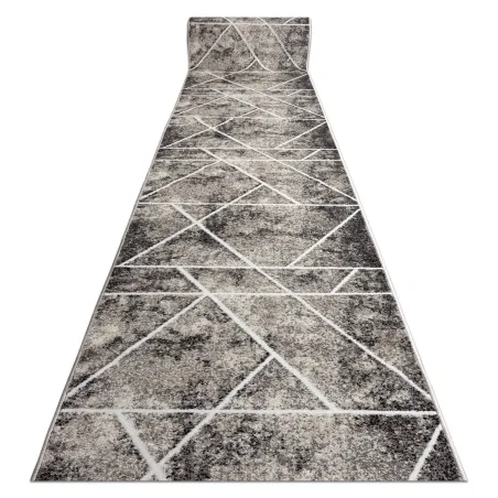 Modern triangle rug in grey and beige geometric design