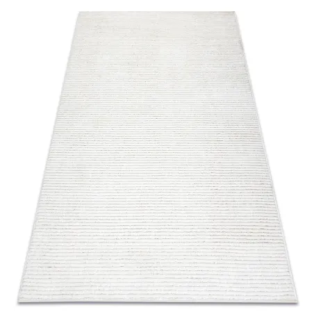 Cream geometric rug, modern carpet for living room decor