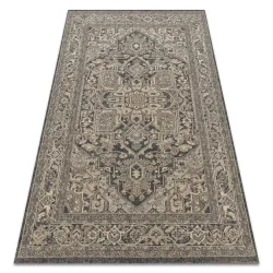 Rug LEGEND 468 10 GB500 wool OSTA - Rosette, frame exclusive grey / beige