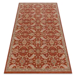 LEGEND 468 16 GB301 wool rug OSTA - Flowers, frame exclusive beige / red