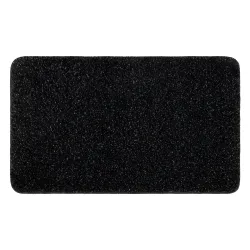 SYNERGY bathroom rug glamour, anti-slip, soft - black lurex