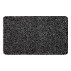 SYNERGY glamour bathroom rug, non-slip, soft - lurex gray