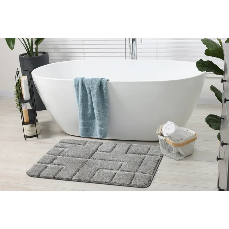 SUPREME LINES Bathroom Rug Grey