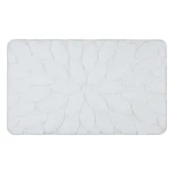 SUPREME STONES bathroom rug stones, non-slip, soft - white