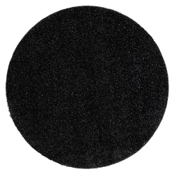 SYNERGY bathroom rug circle glamour, anti-slip, soft - lurex black