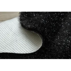 SYNERGY Glamour Circle Bath Rug Black