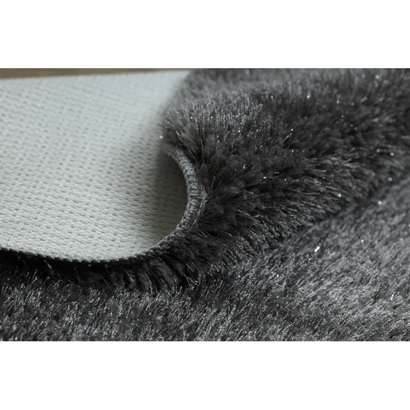 SYNERGY Glamour Circle Bath Rug Grey