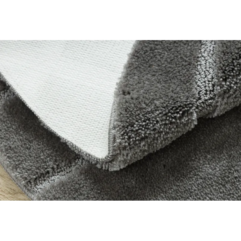 SUPREME LINES Round Bathroom Rug Grey