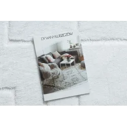 SUPREME Round Bathroom Rug LINES White